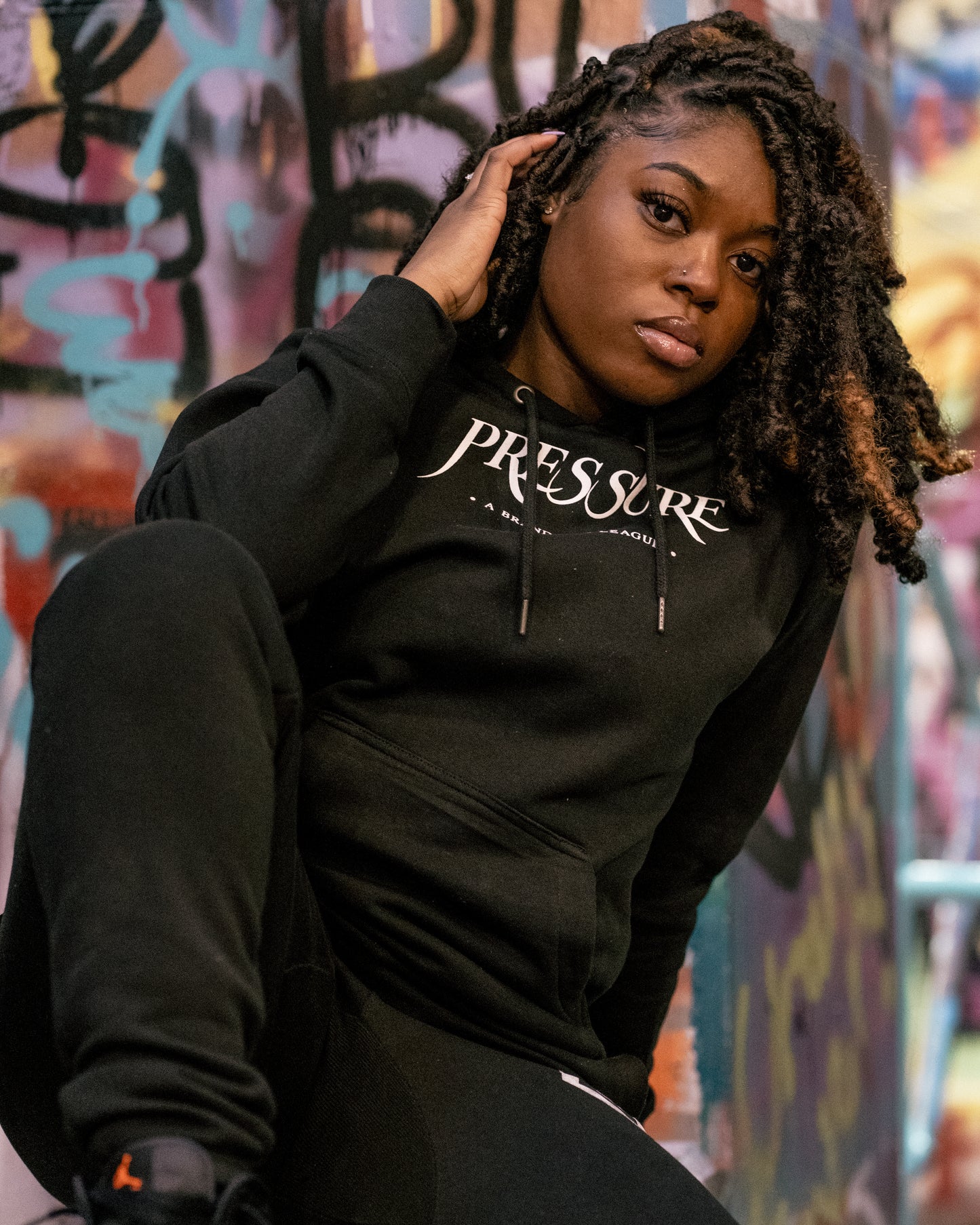 A Brand New League Sweatsuit in Black