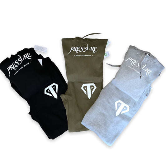 Brand New League Sweatsuit in Olive Green