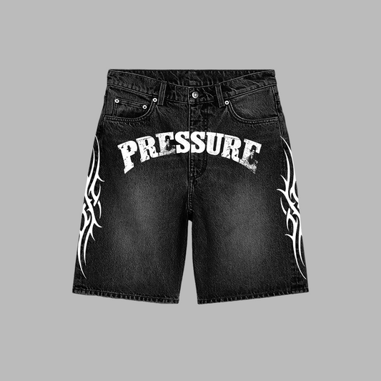 PRESSURE Denim shorts (Dark Wash)
