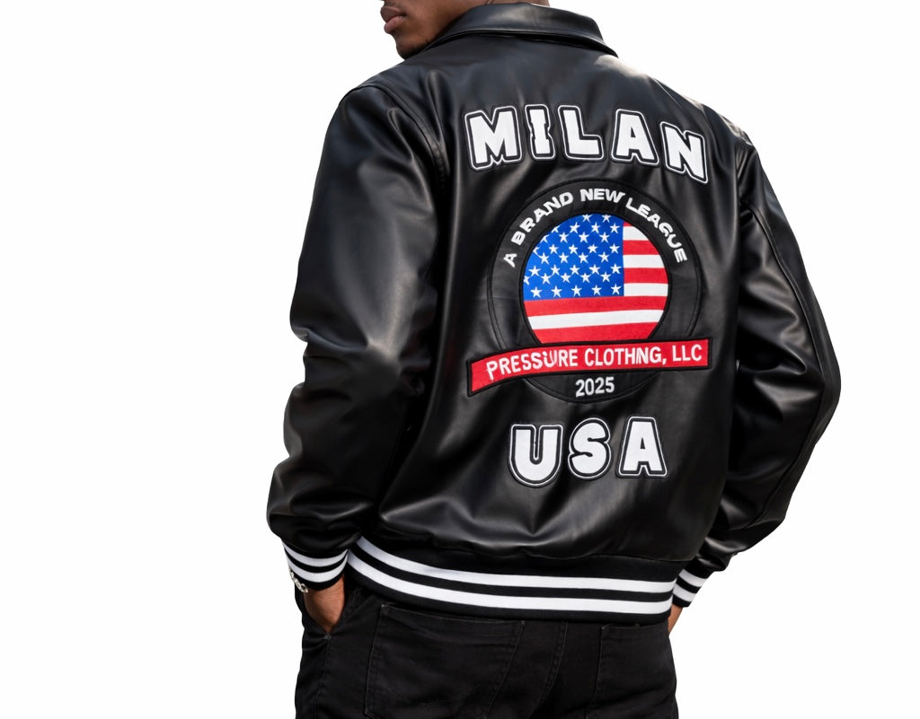 BNL Leather Varsity Jacket