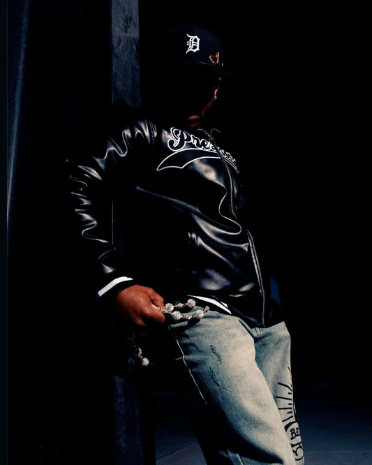 BNL Leather Varsity Jacket