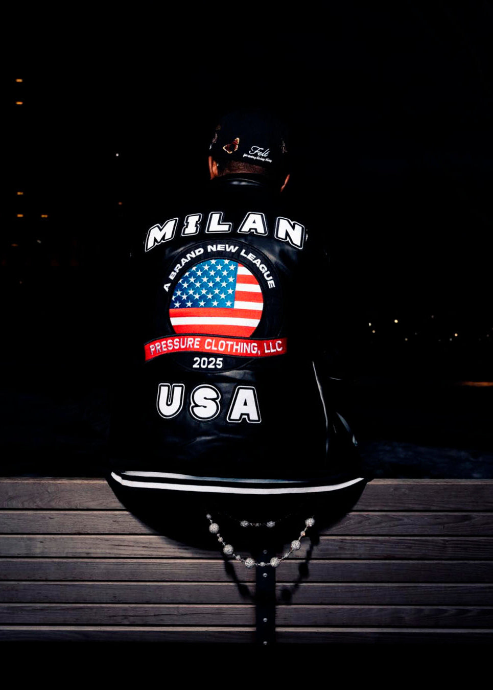 BNL Leather Varsity Jacket