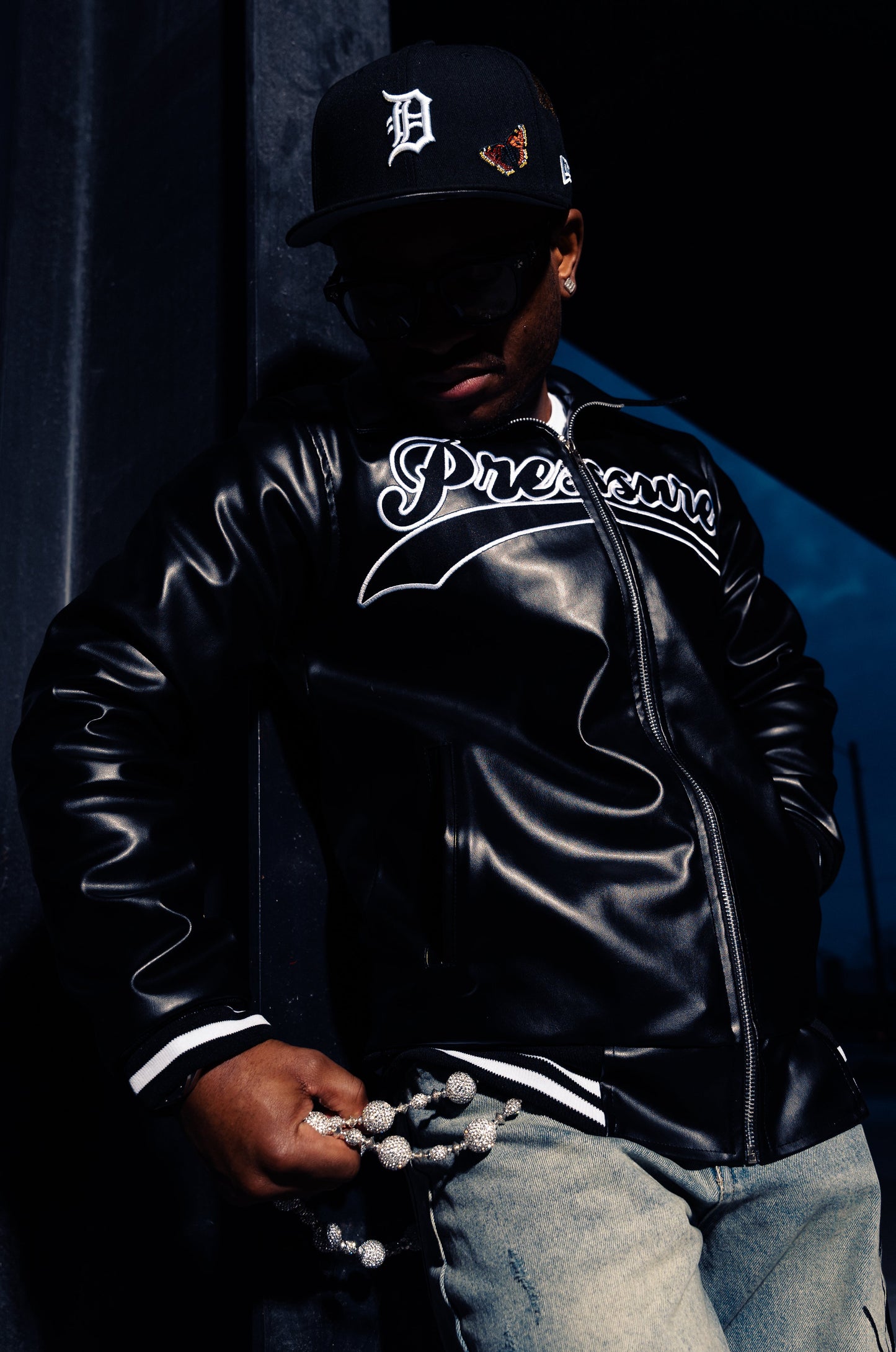 BNL Leather Varsity Jacket