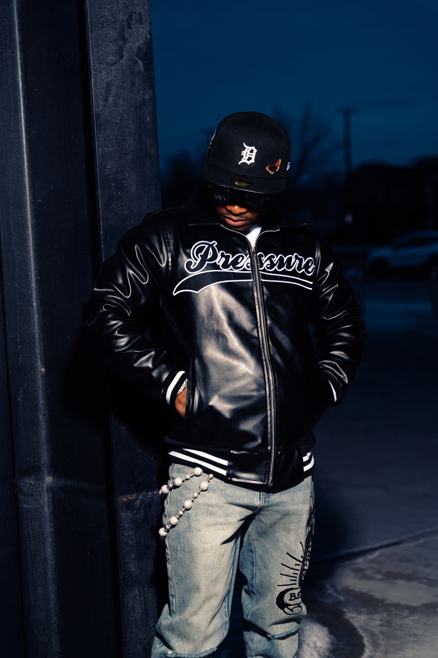 BNL Leather Varsity Jacket