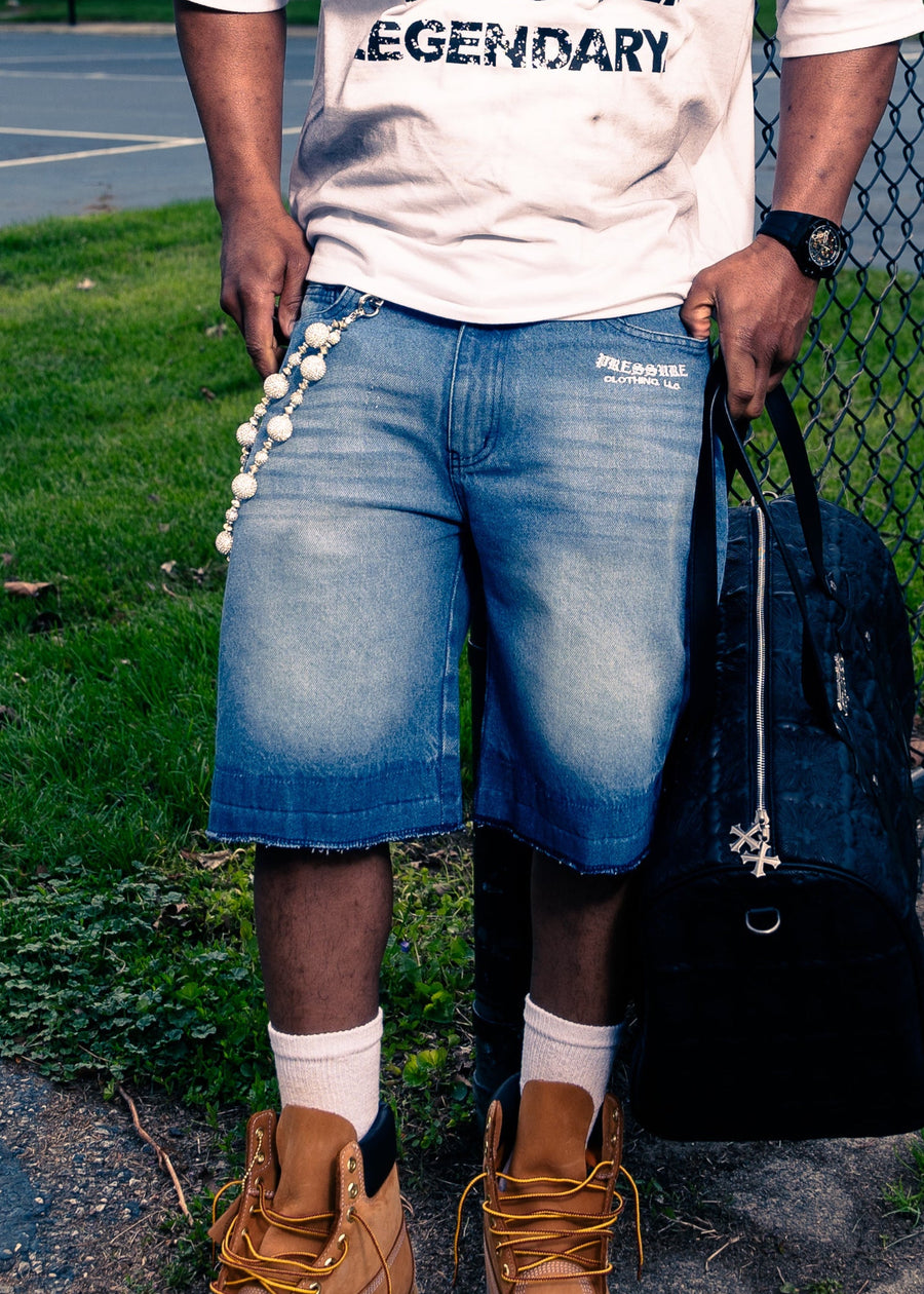 Built Under Pressure Relaxed Fit Denim Shorts