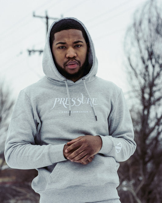 Brand New League Hoodie in Heather Grey